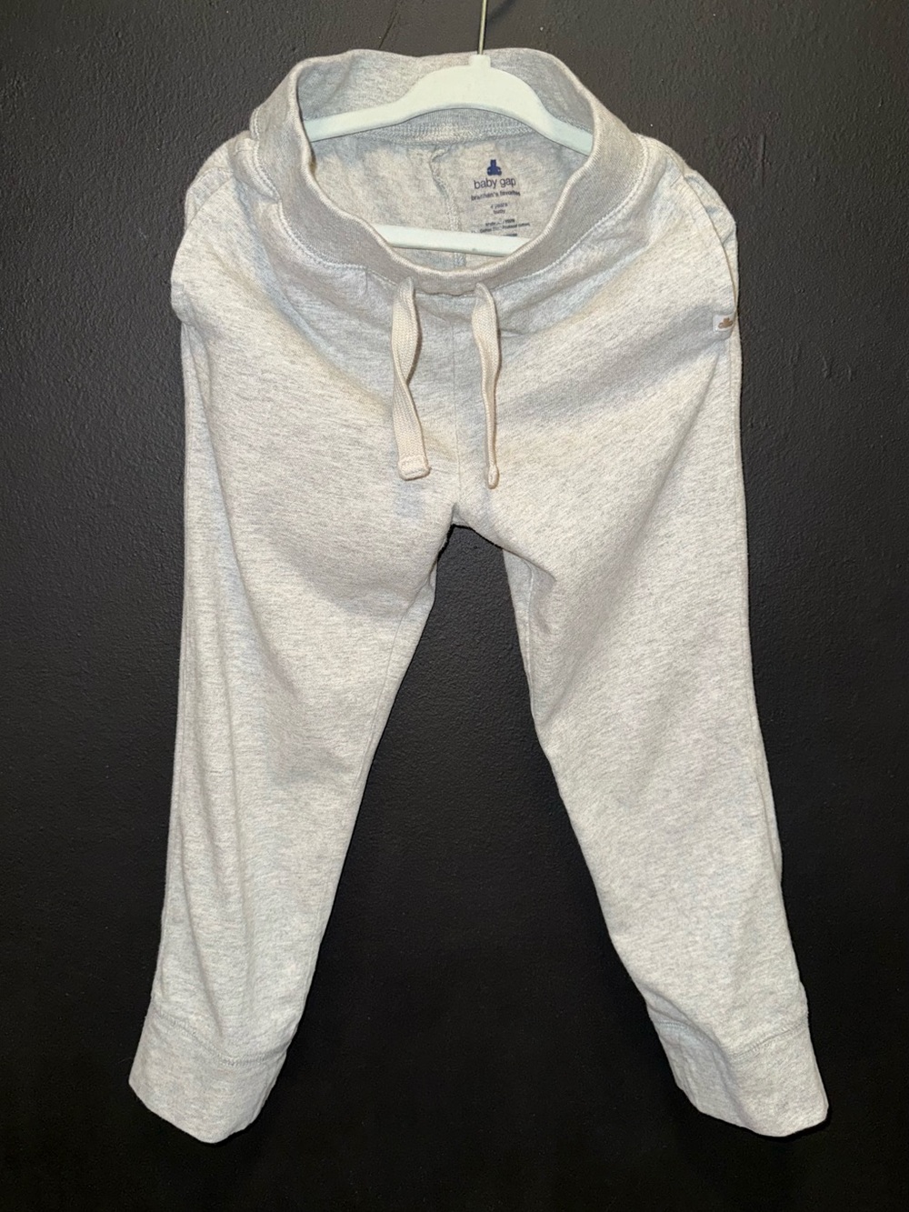 GAP Light Heather Gray Kids Sweat Joggers, 4T